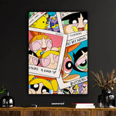 Powerpuff Girls Instant Photo Collage Poster